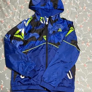 Reebok Kids Jacket in Blue with Neon Accents